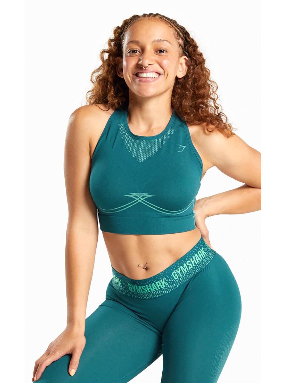 Gymshark Womens Teal Green Gym Leggings – Afford The Style